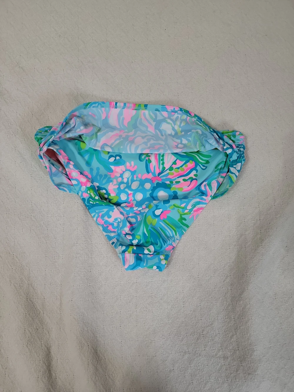 Lilly Pulitzer Pink & Aqua Tropical Bikini Bottoms